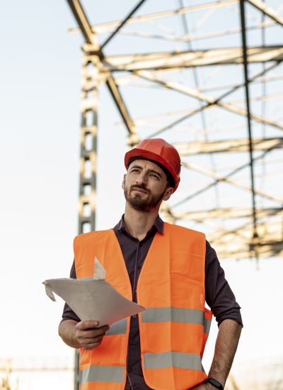 front-view-man-holding-plan